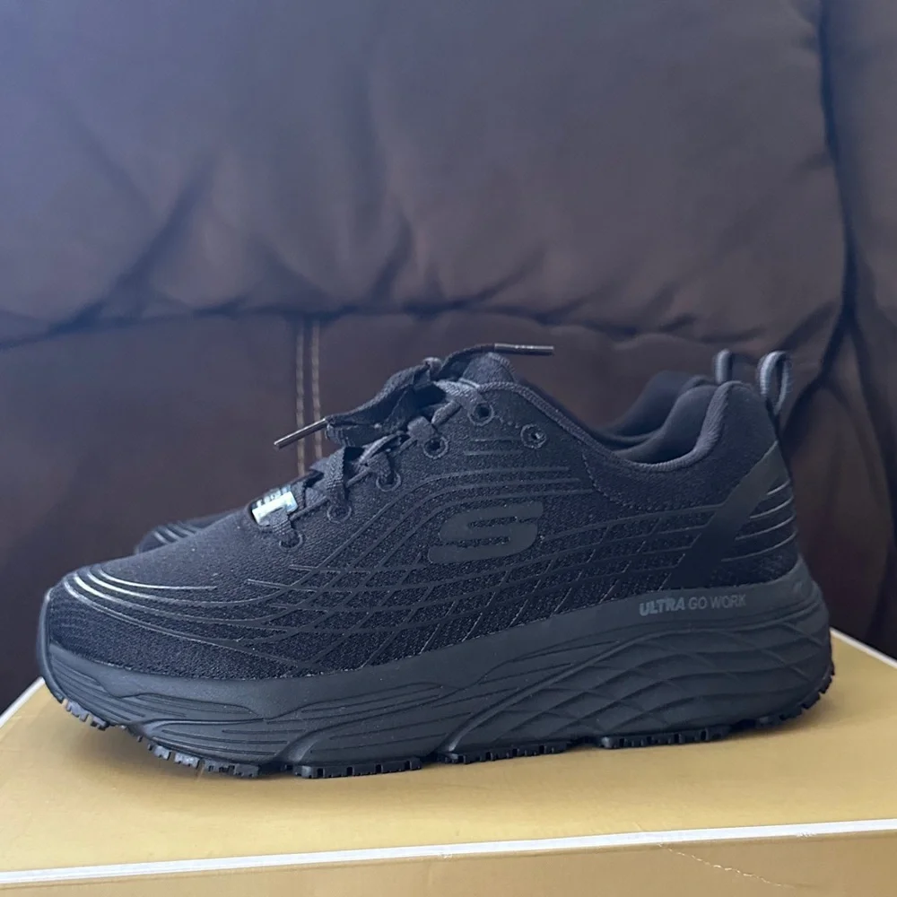 Skechers Men's All-Black Athletic Sneakers size 7 - Picture 6 of 12